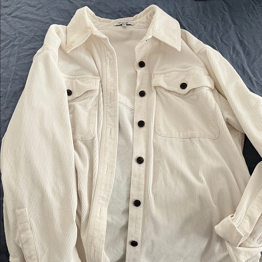 Women’s Cream Corduroy Jacket